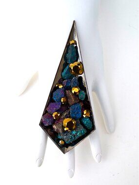 GASOLINE GLAMOUR GILDED PEACOCK SNUFF RING🦚✨👑